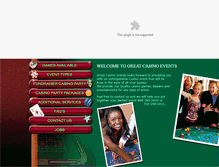 Tablet Screenshot of greatcasinoevents.com